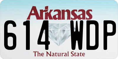 AR license plate 614WDP