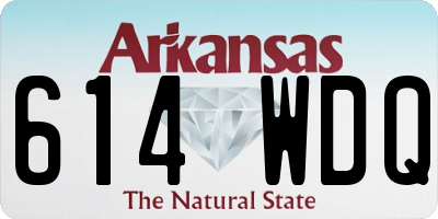 AR license plate 614WDQ
