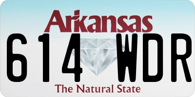 AR license plate 614WDR
