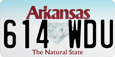 AR license plate 614WDU