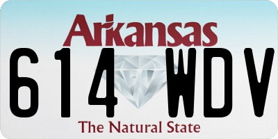 AR license plate 614WDV