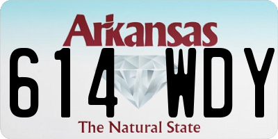 AR license plate 614WDY
