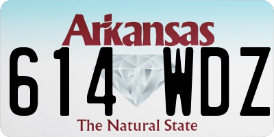AR license plate 614WDZ