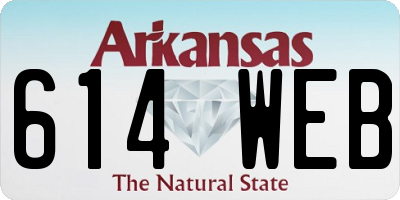 AR license plate 614WEB