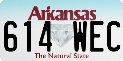 AR license plate 614WEC
