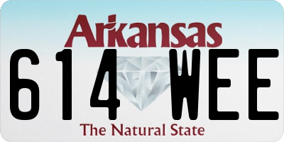 AR license plate 614WEE