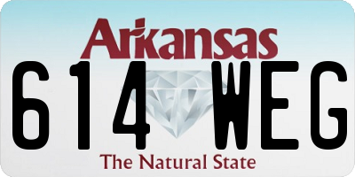 AR license plate 614WEG