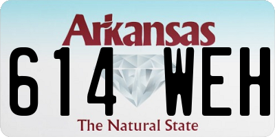 AR license plate 614WEH