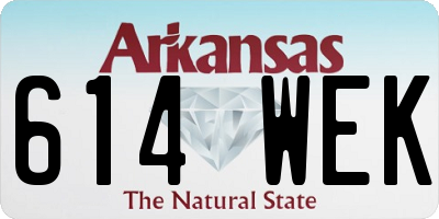 AR license plate 614WEK