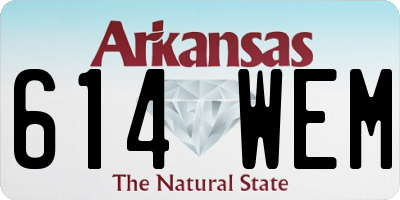 AR license plate 614WEM