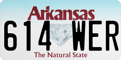 AR license plate 614WER