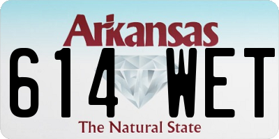 AR license plate 614WET
