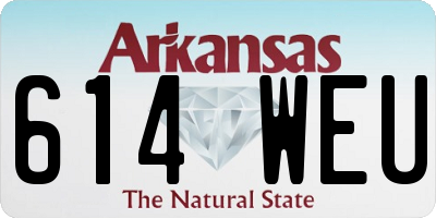AR license plate 614WEU