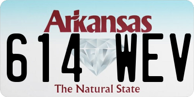 AR license plate 614WEV
