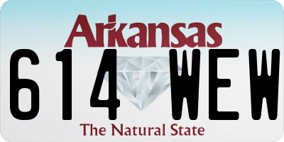 AR license plate 614WEW