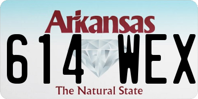 AR license plate 614WEX
