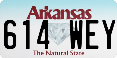 AR license plate 614WEY