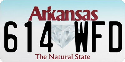 AR license plate 614WFD