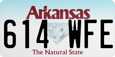 AR license plate 614WFE