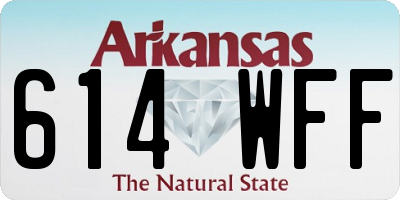 AR license plate 614WFF