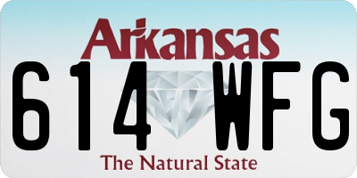 AR license plate 614WFG