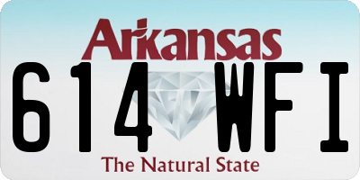 AR license plate 614WFI