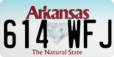 AR license plate 614WFJ