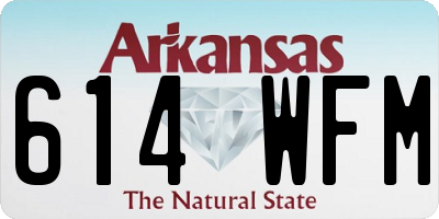 AR license plate 614WFM