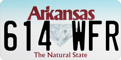 AR license plate 614WFR
