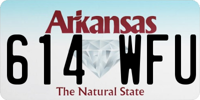 AR license plate 614WFU