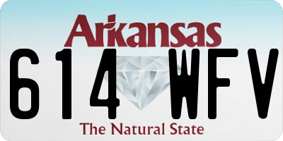 AR license plate 614WFV