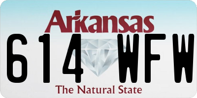 AR license plate 614WFW