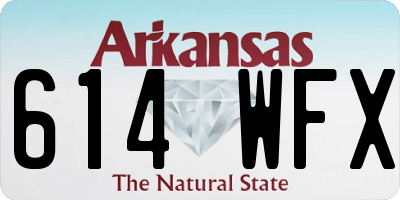 AR license plate 614WFX