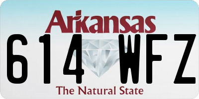 AR license plate 614WFZ