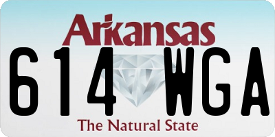 AR license plate 614WGA