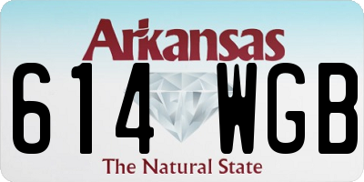 AR license plate 614WGB