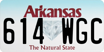 AR license plate 614WGC