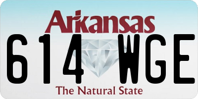 AR license plate 614WGE