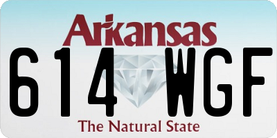 AR license plate 614WGF