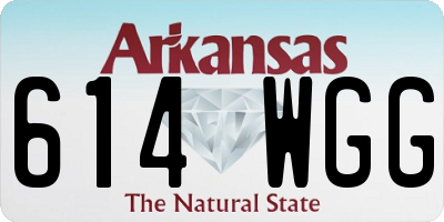 AR license plate 614WGG