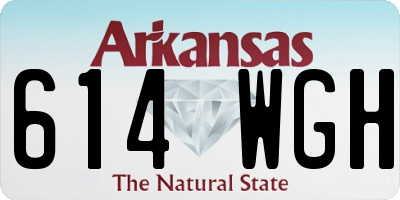 AR license plate 614WGH