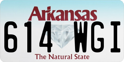 AR license plate 614WGI