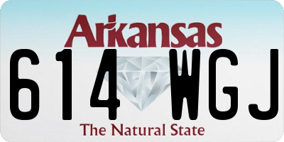 AR license plate 614WGJ