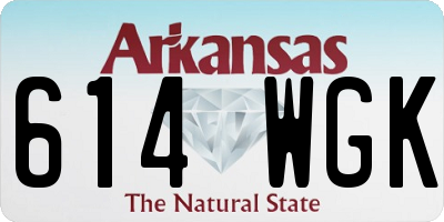 AR license plate 614WGK