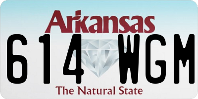 AR license plate 614WGM