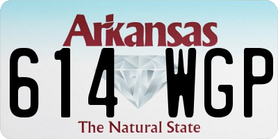 AR license plate 614WGP