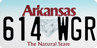 AR license plate 614WGR