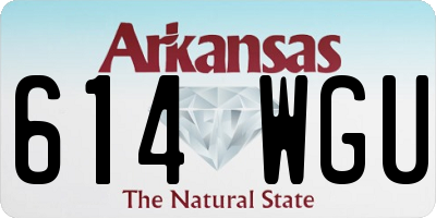 AR license plate 614WGU