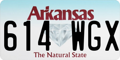 AR license plate 614WGX