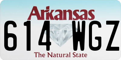 AR license plate 614WGZ